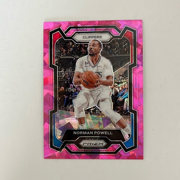 Norman Powell 23-24 Panini Prizm Clippers Pink Cracked Ice NBA Basketball Card - Picture 1 of 2